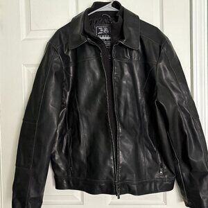 Leather Bomber Jacket